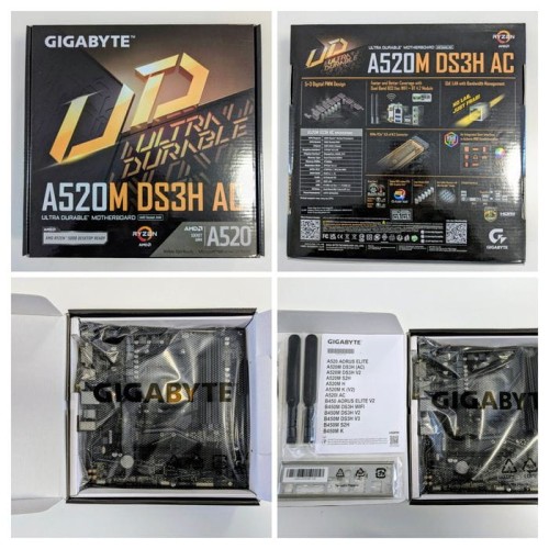 Płyta główna GIGABYTE A520M DS3H AC  socket AM4 WiFi, Bluetooth